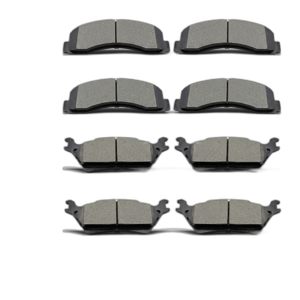 Front and Rear Premium Ceramic Brake Pads Set for 2012-2020 Ford F-150