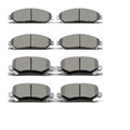 Front Rear Ceramic Brake Pad Set for Honda Pilot 2009-2015 ACURA MDX ZDX