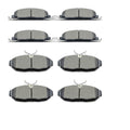 Front & Rear Ceramic Brake Pads For 2005 2006 2007 2008 2009 2010 Ford Mustang