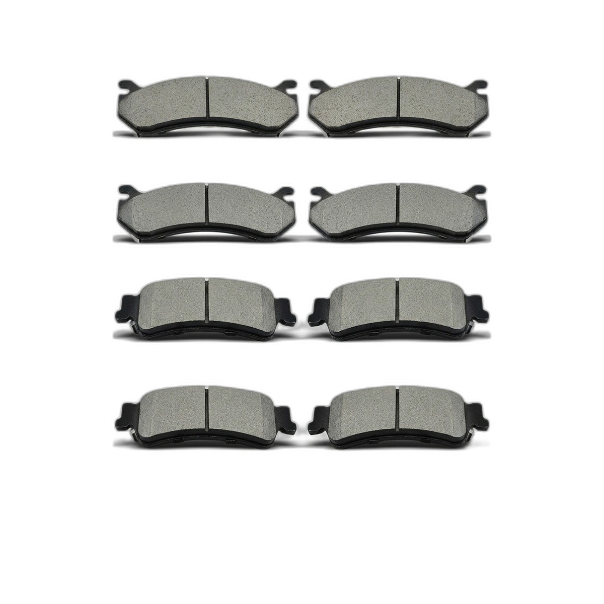 Front and Rear Ceramic Brake Pads For 1999-2005 Chevy Silverado GMC Sierra 1500