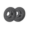 Rear Drilled Slotted Brake Rotors Pair for Jeep Cherokee 2021