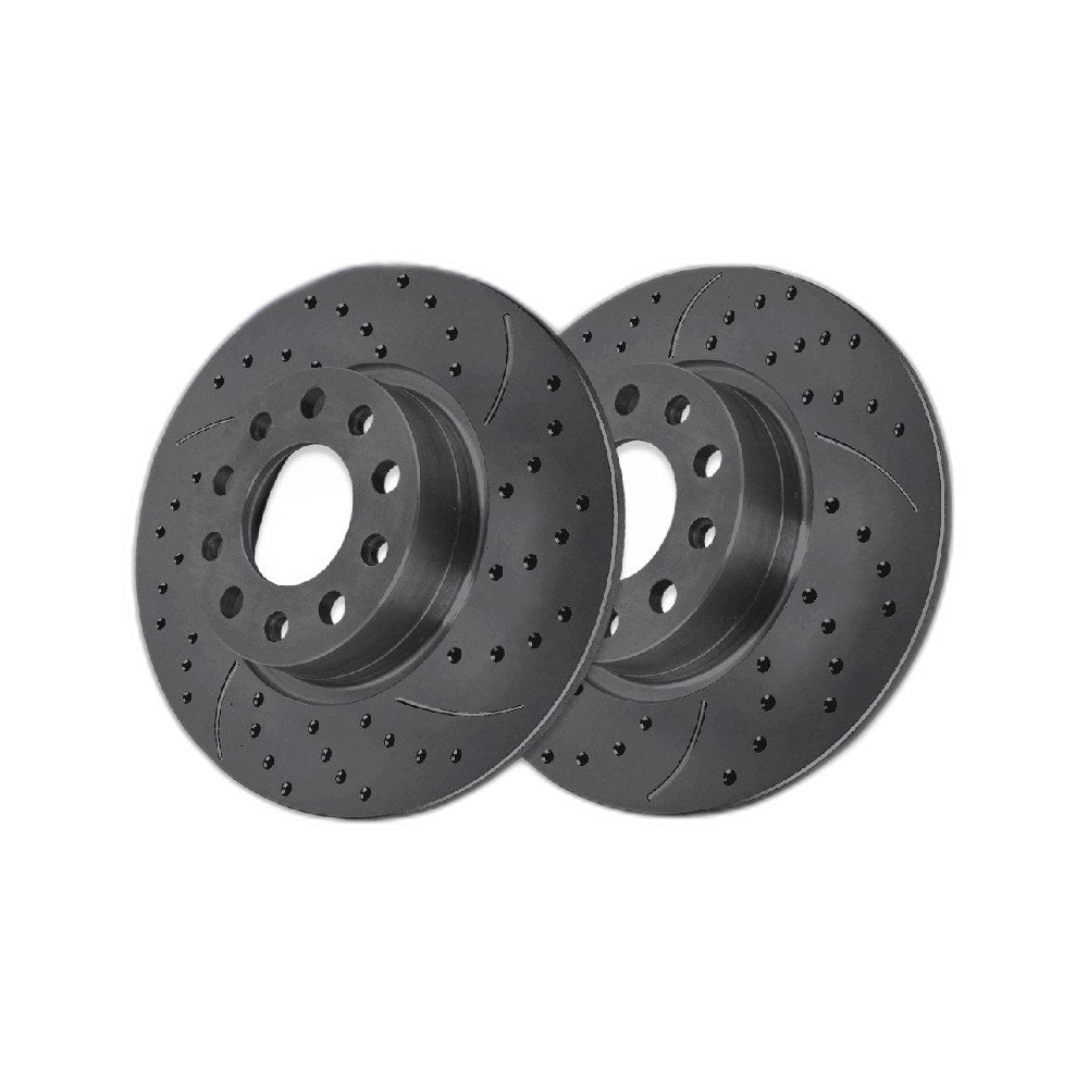 Rear Drilled Slotted Brake Rotors Pair for Jeep Cherokee 2021