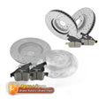 Front & Rear Disc Brake Rotors + Ceramic Pads Kit for 2015-2020 Ford Edge SE SEL