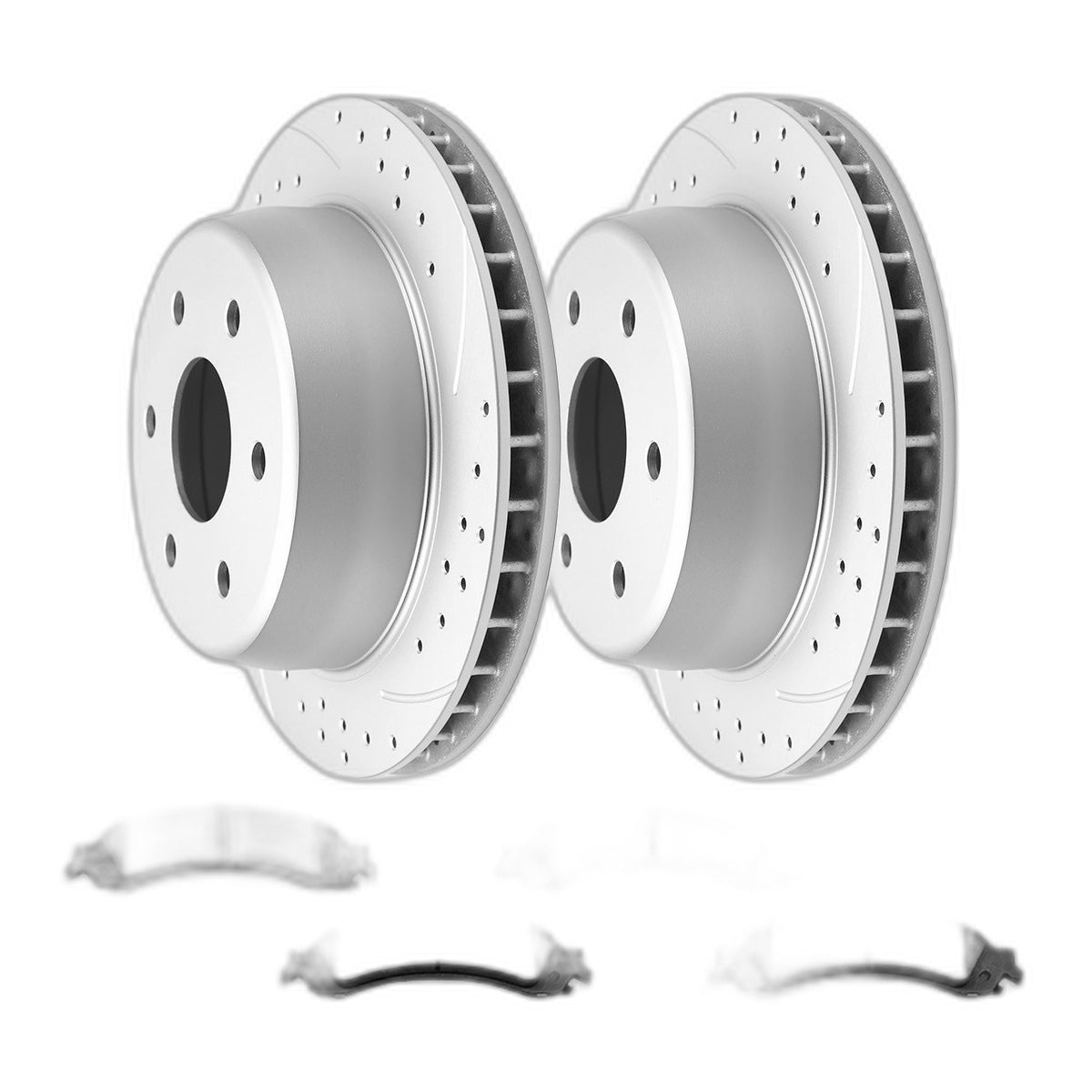 REAR Brake Rotors and Pads for Chevrolet Suburban 1500 2000-2006 TAHOE 2000-2006