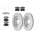 Front Rear Disc Brake Rotors + Brake Pads for 2011 - 2014 Ford Edge Lincoln MKX