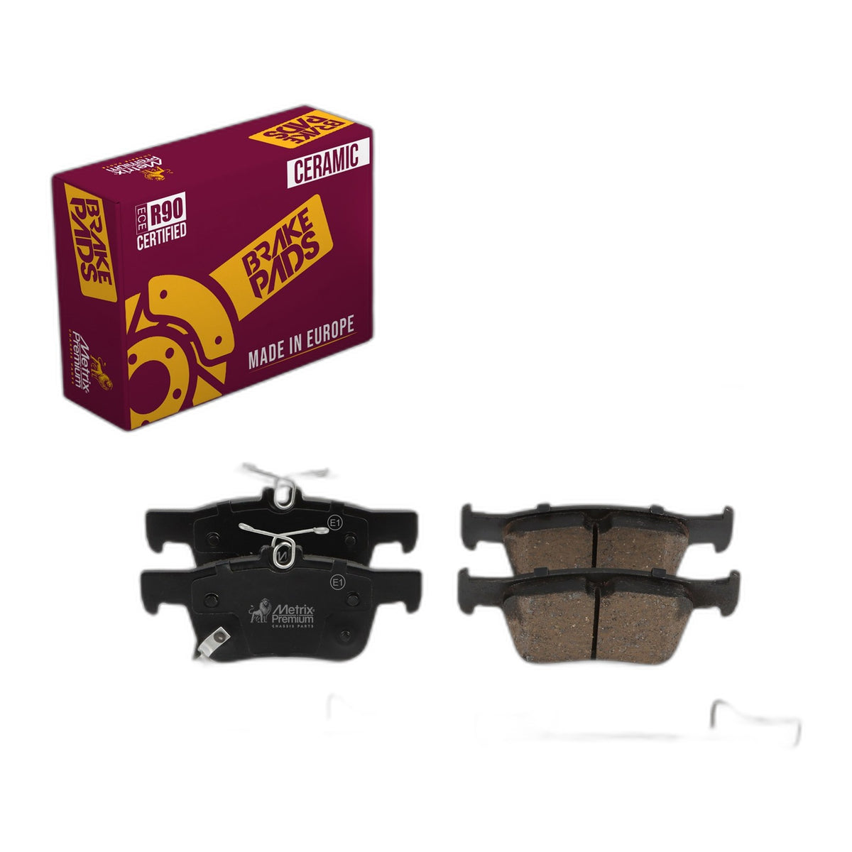 Front & Rear Ceramic Disc Brake Pad Set for 2018-2025 Honda Accord Acura Integra