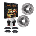 Front Brake Rotors & Ceramic Pads Kit for Honda Civic 2006-2011 DX DX-G EX EX-L