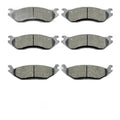 D966 D967 Front Rear Ceramic Brake Pads Set for 2003-2006 Dodge