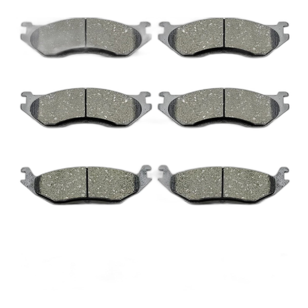 D966 D967 Front Rear Ceramic Brake Pads Set for 2003-2006 Dodge