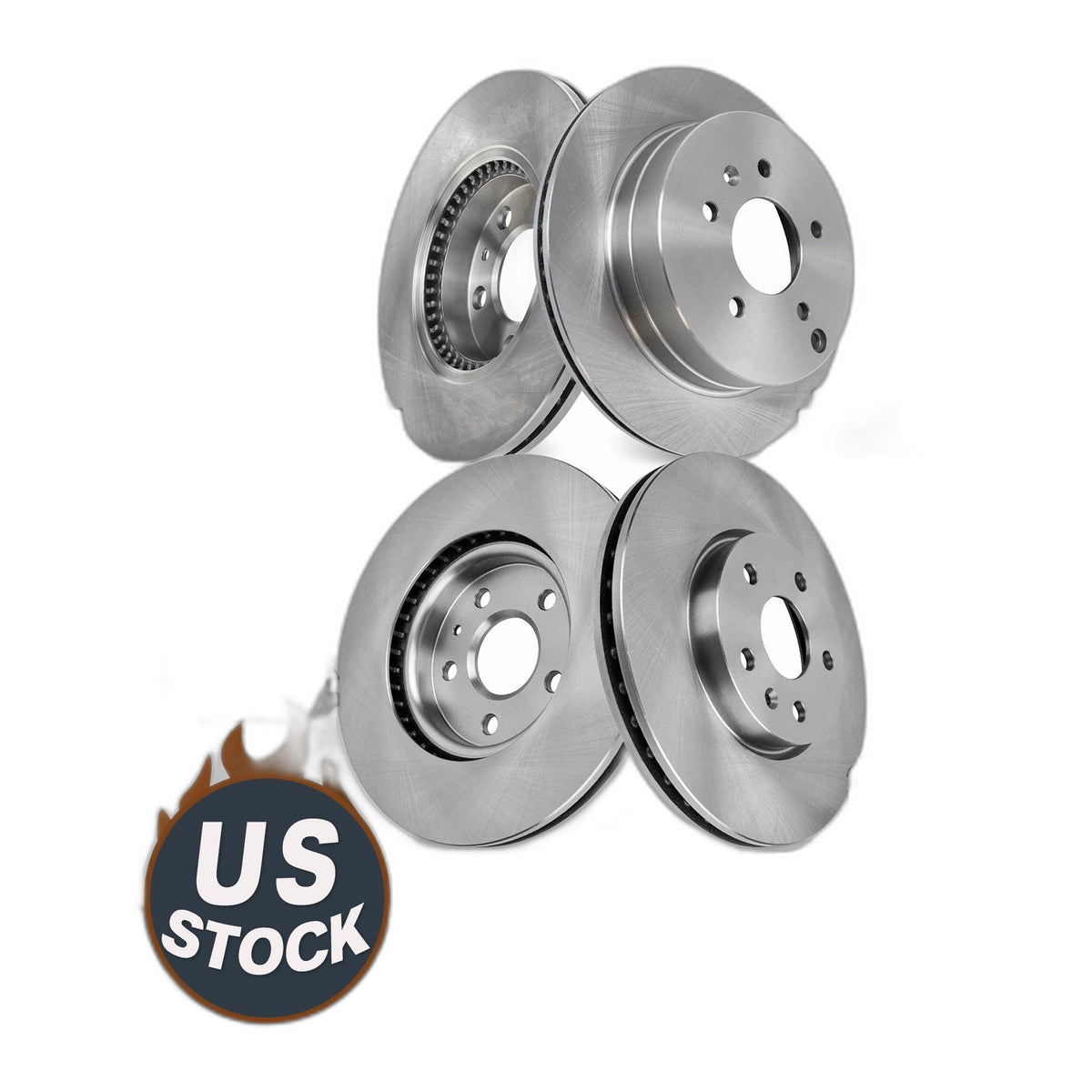 Front Rear Brake Rotor Ceramic Pads Kit for 2010 - 17 Chevy Equinox GMC Terrain