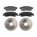 Front Disc Rotors Ceramic Brake Pads Kit for 1999 Dodge Dakota