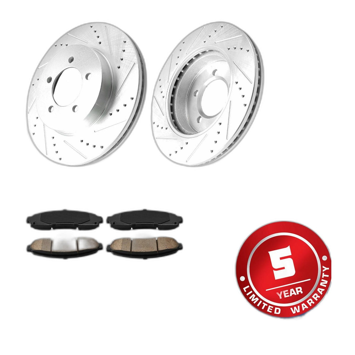 Front Brake Rotors and Pads Kit For 2002-2005 Ford Explorer Mercury Mountaineer