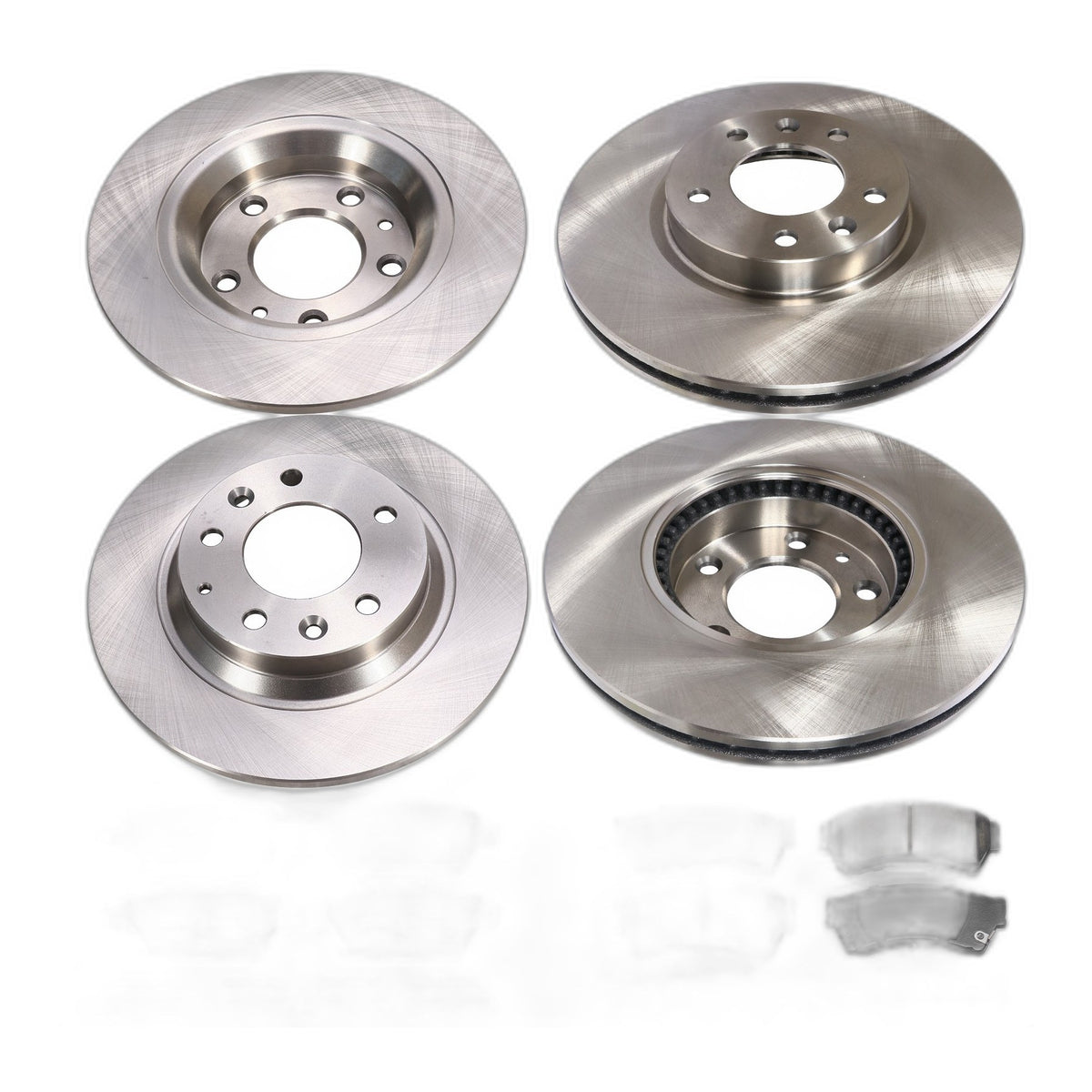 Brake Rotors+Ceramic Pads Front Rear Kit For 2006-2013 Mazda6 2006-2012 Fusion