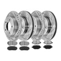 Front Rear Disc Rotors Brake Pads for 2011 2012 2013 2014 Ford Edge Lincoln MKX