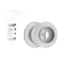 Front And Rear Disc Rotors + Ceramic Brake Pads Kit For Ford Explorer Mercury