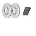 Front & Rear Disc Rotors + Brake Pads for 2007 2008 2009 Ford Edge Lincoln MKX