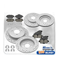 Front & Rear Drilled Brake Rotors + Ceramic Pads Kit for 2007-2013 Mini Cooper