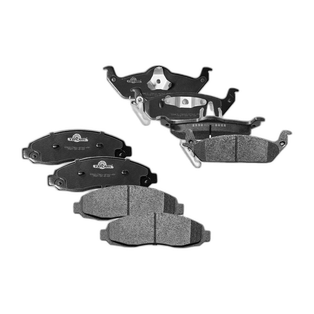 For 2003 2004 Dodge Dakota Front & Rear Disc Ceramic Brake Pads Set