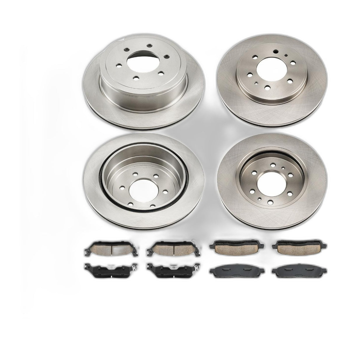Brake Rotors Pads Kit Front Rear Solid Ceramic For 2009 Ford F-150
