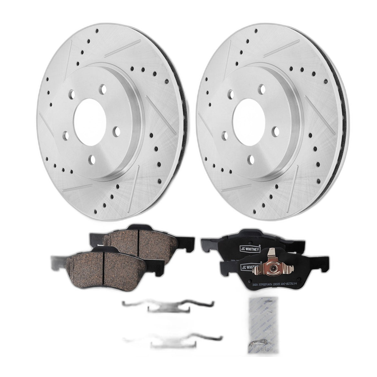 Front Brake Disc Rotors and Pads Kit for Ford Escape Mercury Mariner 2010-2011