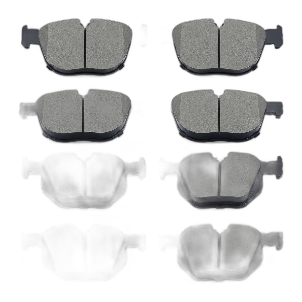 Ceramic Brake Pads Set for 2007-2018 BMW X5 Front Rear Brake Pads Fit 2010-2018