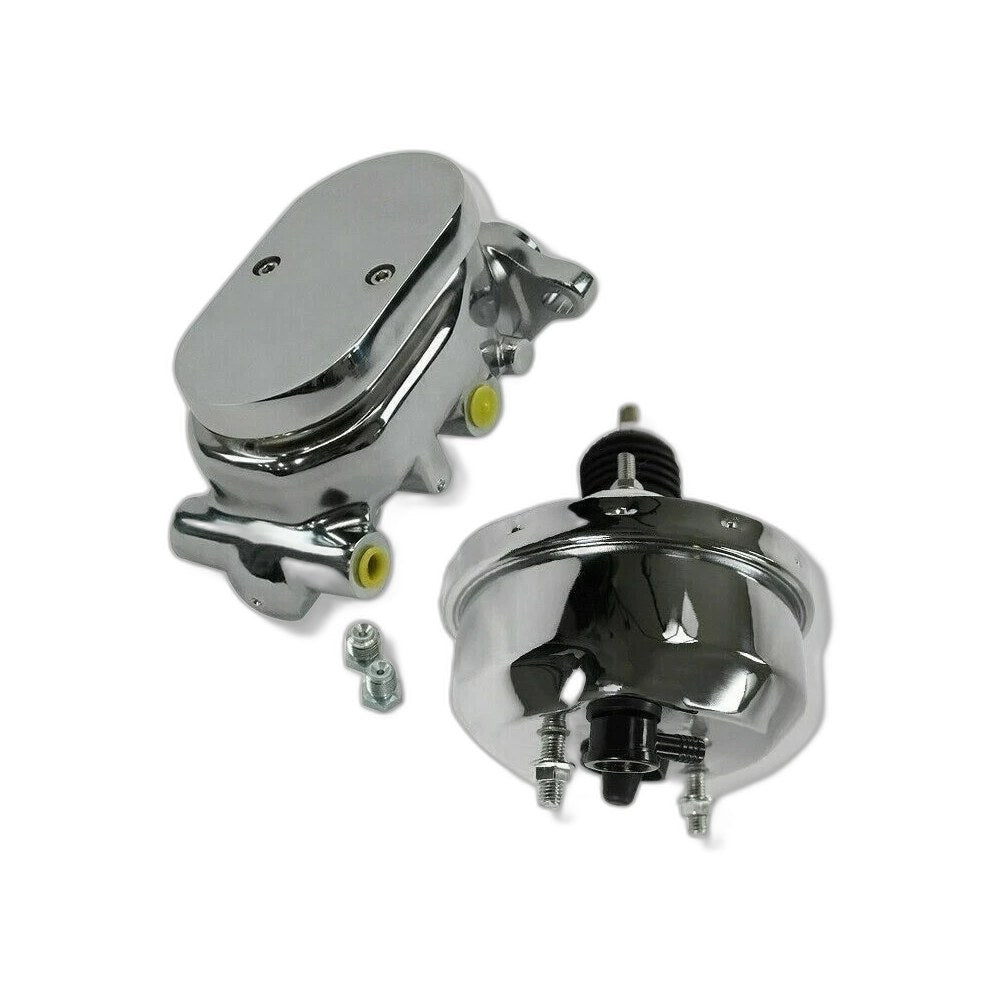 8'' Power Brake Booster & Alum. Master Cylinder Set Chrome B10603C/B10003