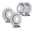Front & Rear Brake Rotors Pads Kit for Ford F-150 Drilled Slotted Brakes