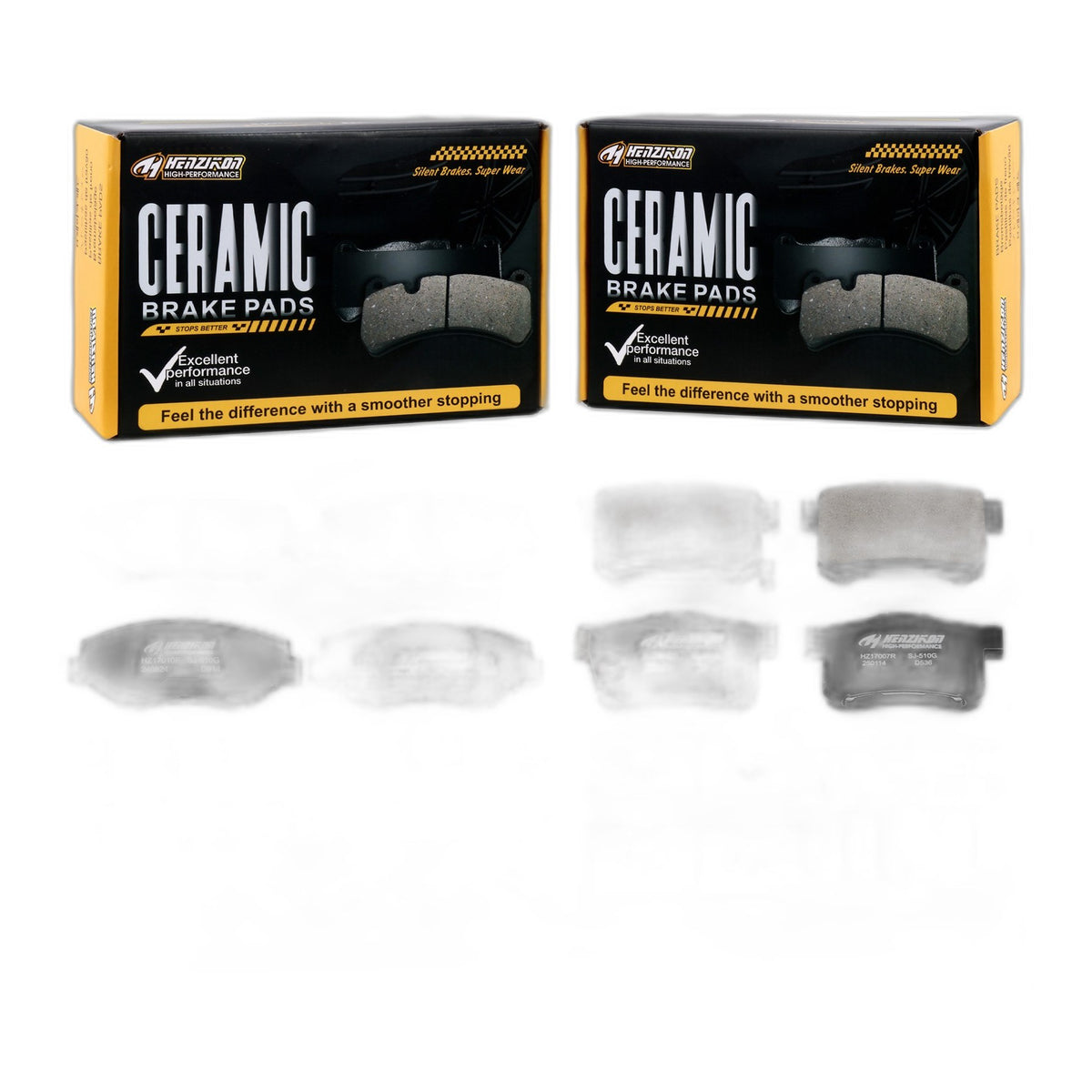 Fits 2002-2004 Honda CR-V 2003-2011 Element Front & Rear Disc Ceramic Brake Pads