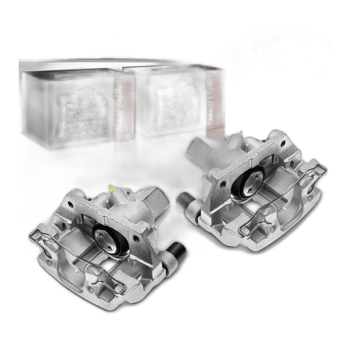 Pair Rear Disc Brake Calipers w/ Bracket for Mazda 3 2004-2008 C30 C70 S40 V50