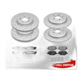 Front Rear Rotors + Ceramic Brake Pads for Ford Flex Explorer Taurus Lincoln MKT