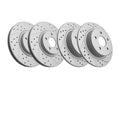 Front Rear Brake Rotors And Ceramic Pads Kit For Ford Escape C-Max 2013 - 2016