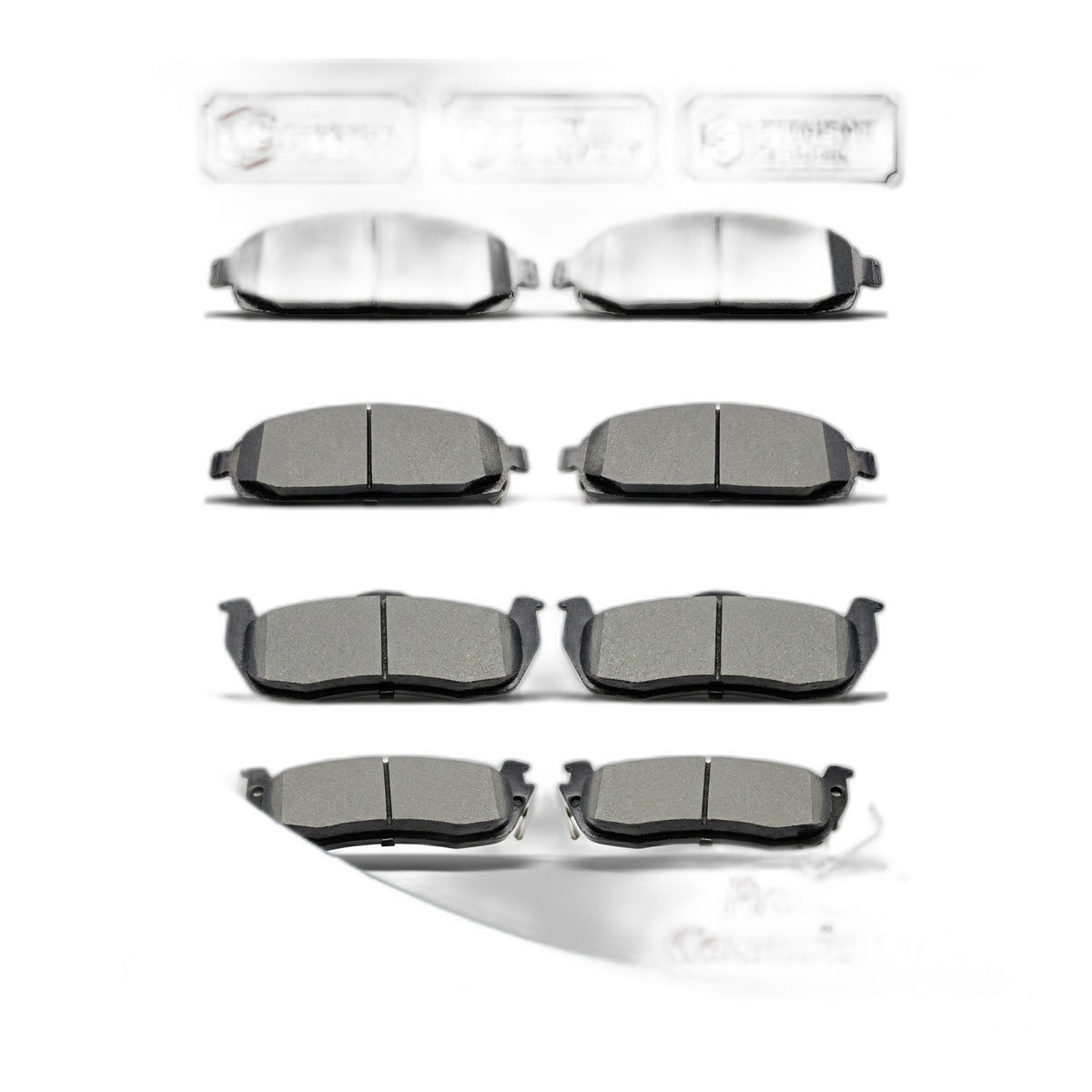 Front Rear Ceramic Brake Pad Set for Jeep Grand Cherokee 2005-2010 Commander