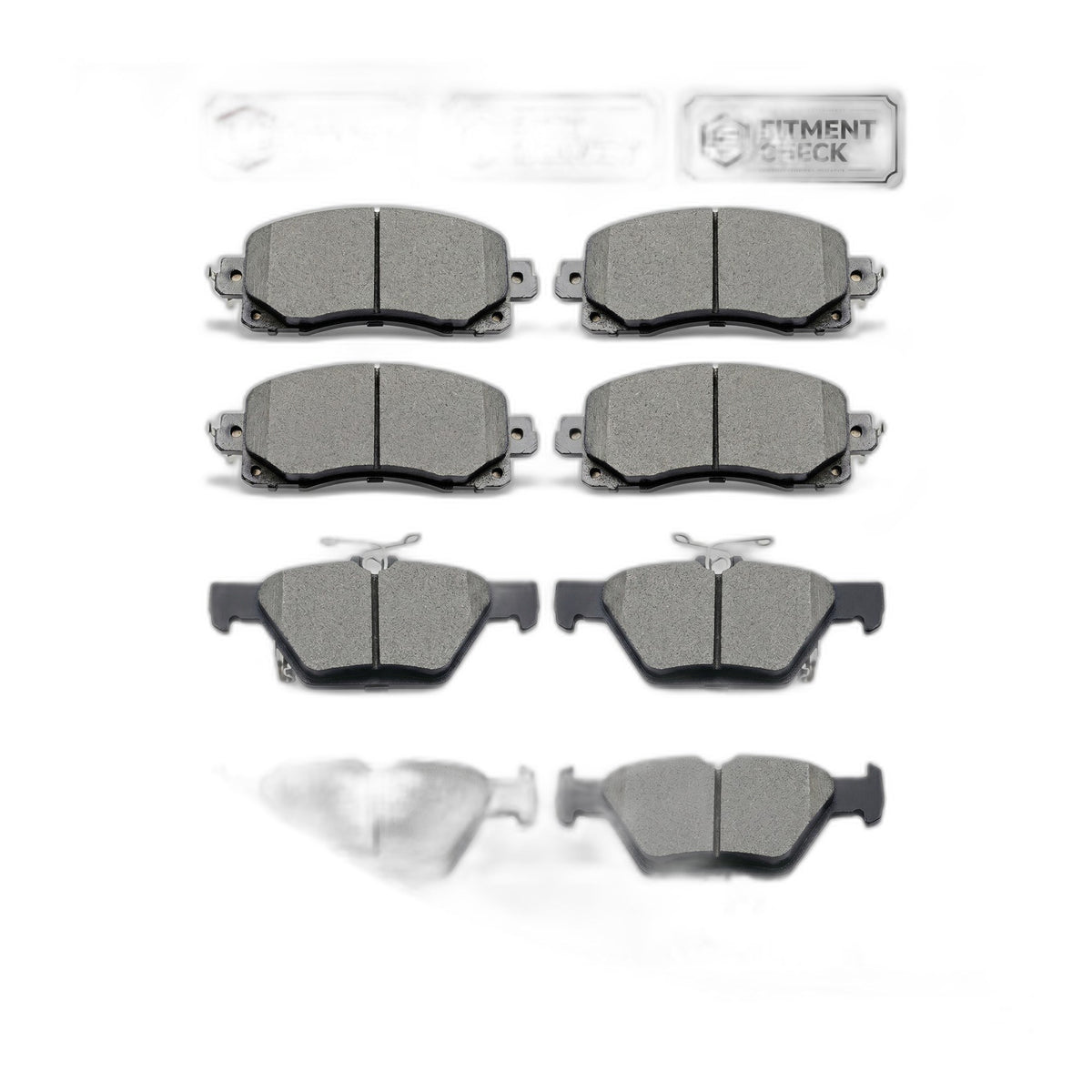 Front Rear Ceramic Brake Pad Set for 2019-2022 Subaru Forester Crosstrek Legacy