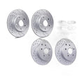 Front Rear Disc Rotors Ceramic Brake Pads for 2006-2018 Lexus HS250h Toyota RAV4