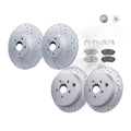Front Rear Disc Rotors Brake Pads Kit for Subaru Forester Legacy Outback Impreza