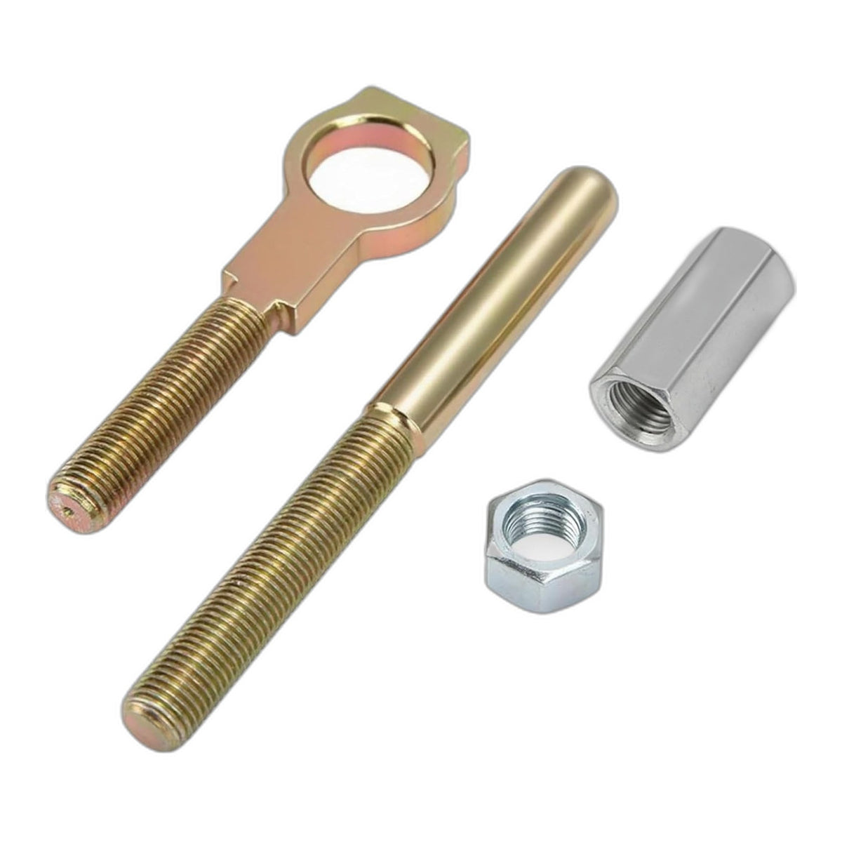 Universal Manual Master Cylinder Push Rod Kit, Adjustable Brake Pedal, 5/8" Eyel