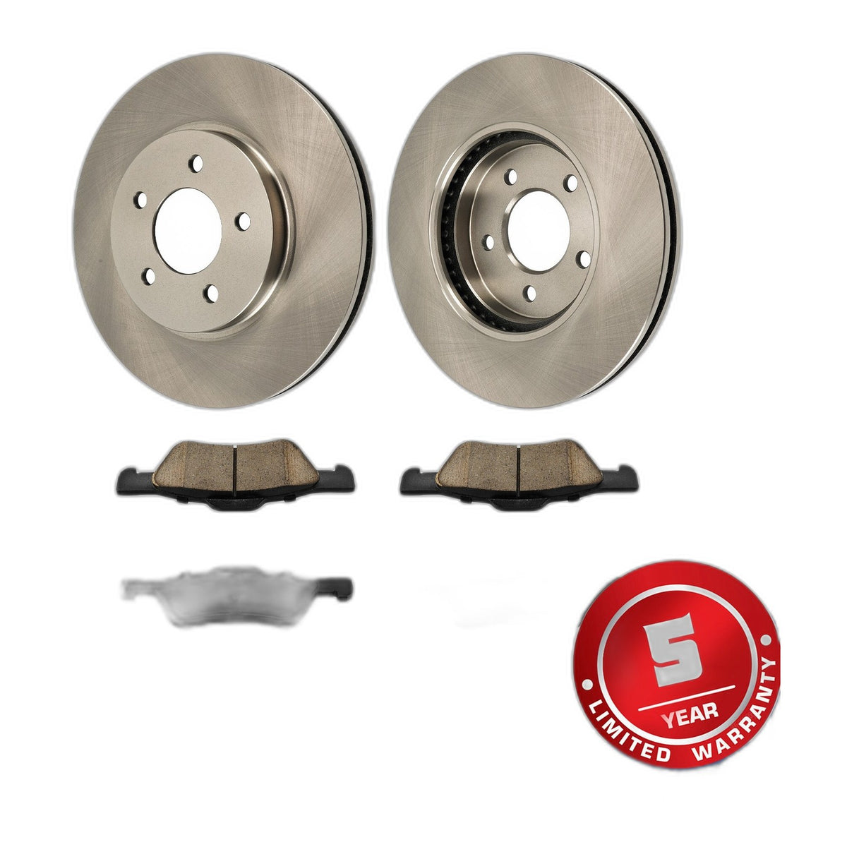Front Disc Brake Rotors & Pads Kit For Ford Escape Mazda Tribute 2005-2012