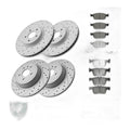 Front & Rear Drilled Brake Rotors and Ceramic Pads for Ford Escape 1.5L AWD 2.0L