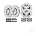 Front Rear Rotors and Brakes Pads Kits for 2011 2012 2013 2014 Honda Odyssey
