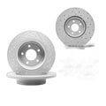 Front & Rear Drilled Rotors Brake Pads for Ford Escape 2014-2018 Transit Connect