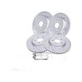 Front Rear Drilled Rotors Brake Pads Kits Fit Ford Flex Taurus Explorer MKS MKT