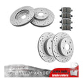 Front Rear Brake Rotors + Ceramic Pads Kit for Chevrolet Cruze Bolt EV Volt EUV