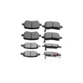 Ceramic Brake Pads Kits, 8pcs Brakes Pads Set Front D1160 & Rear D1033 [8PCS]