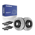 Front Drilled Slotted Brake Rotors Ceramic Pads for Ford Escape 2010