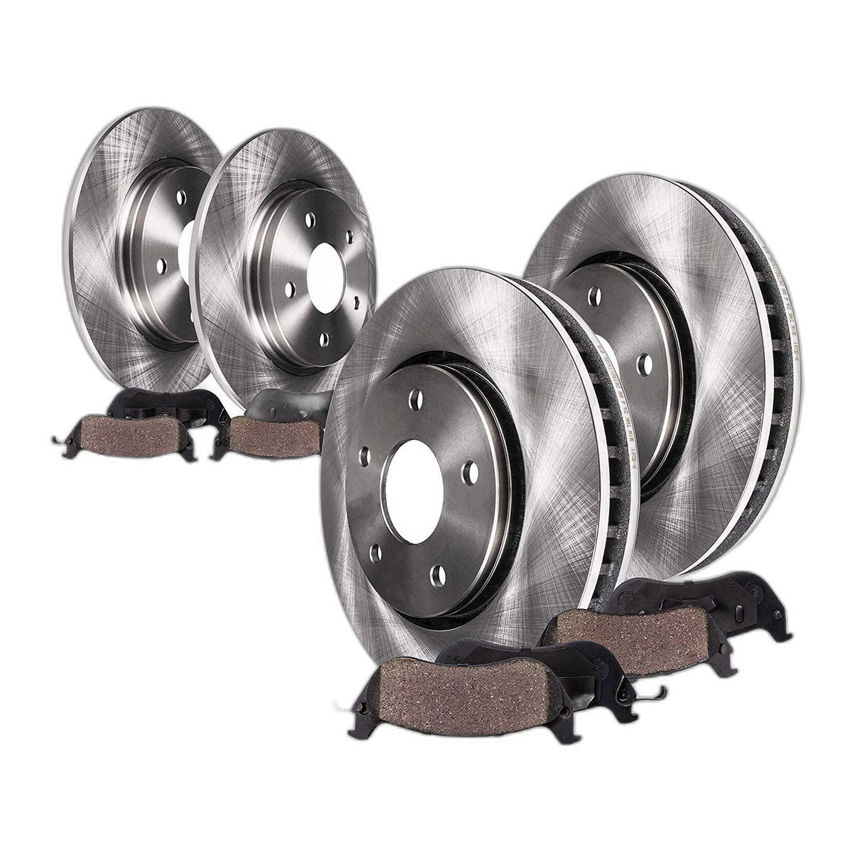 8pc Front Rear Brake Rotors Ceramic Brake Pads Kit for Ford Fusion Lincoln MKZ