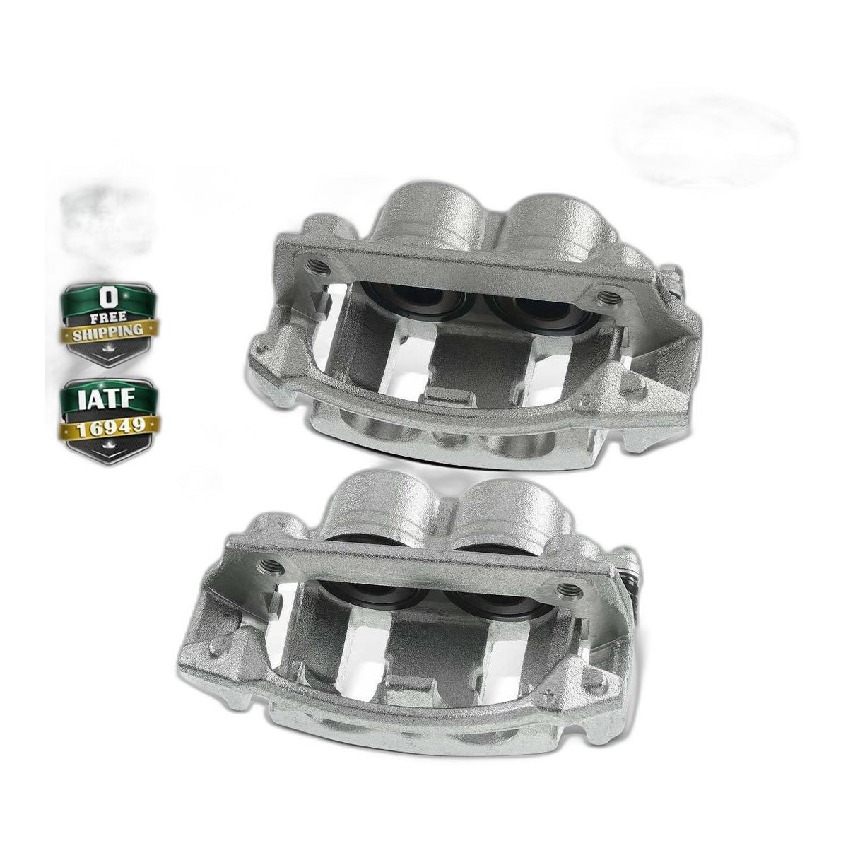 Pair Front Brake Calipers with Bracket for Ford F-150 1996-2003 F-150 Heritage