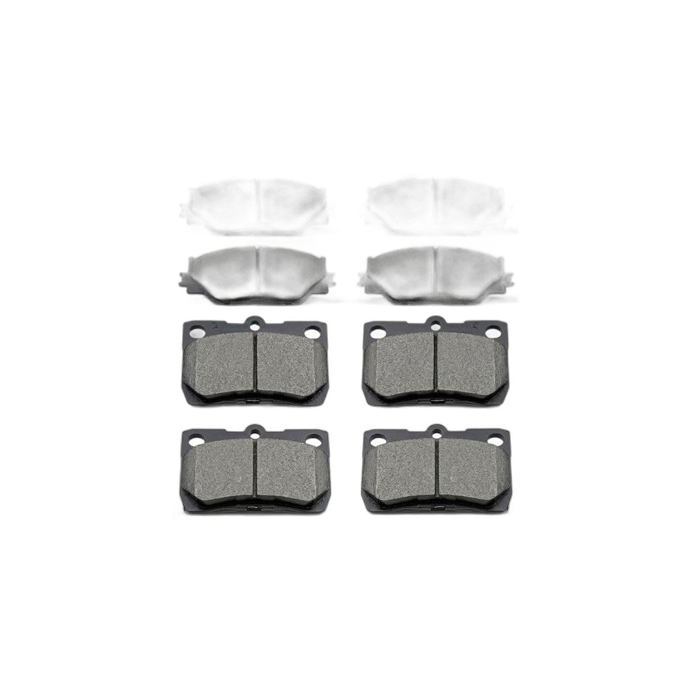 D1113 D1178 Front Rear Ceramic Brake Pads Set for 2006 2007 2008 2009 2010