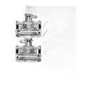 Pair Rear Brake Calipers with Bracket for 2013-2016 Dodge Dart 1.4L 2.0L 2.4L