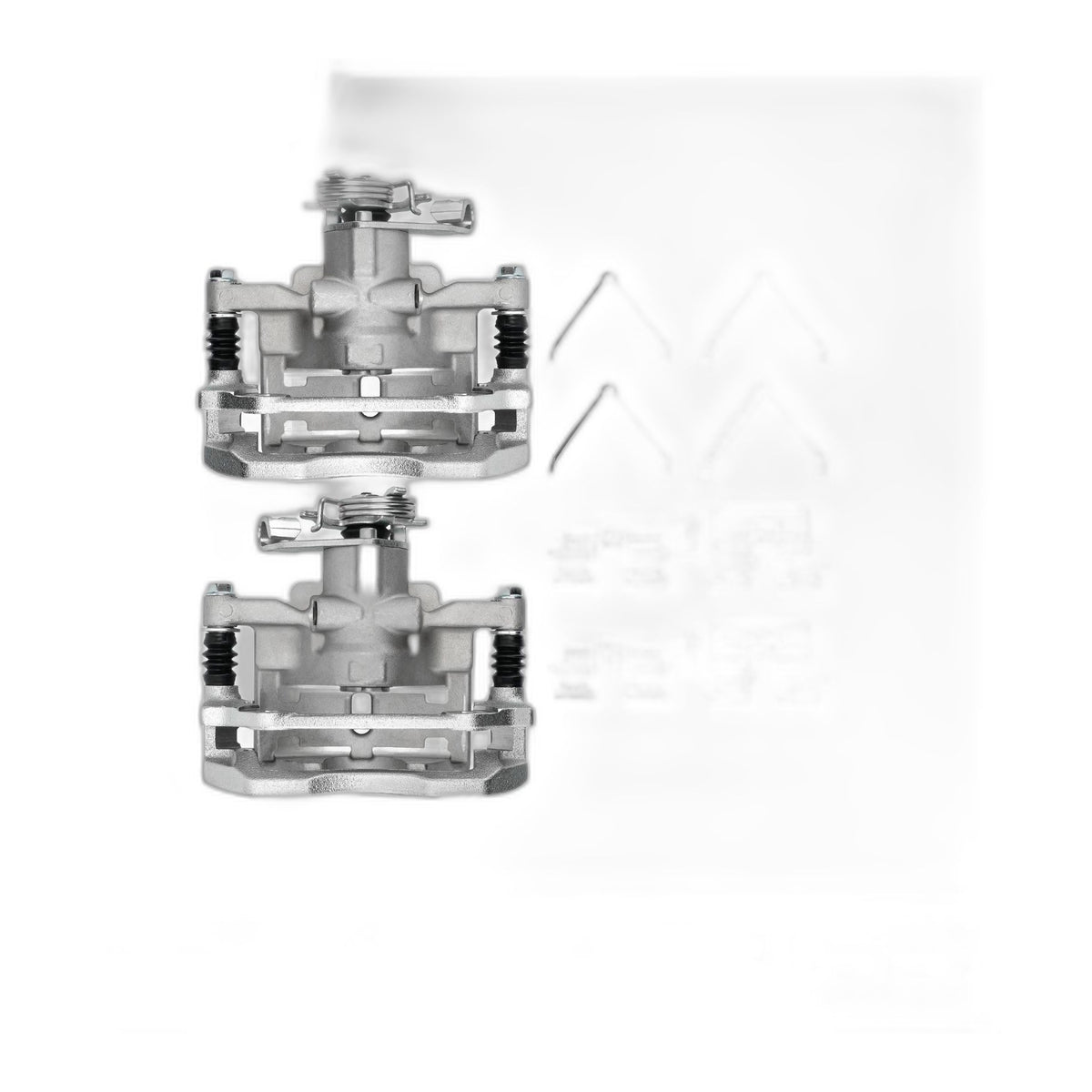 Pair Rear Brake Calipers with Bracket for 2013-2016 Dodge Dart 1.4L 2.0L 2.4L