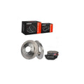 10.16 inch (258mm) Brake Rotors and Ceramic Pads Kit Rear Solid